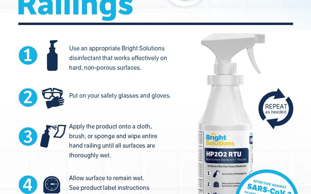 How to Disinfect – Hand Railings HP2O2