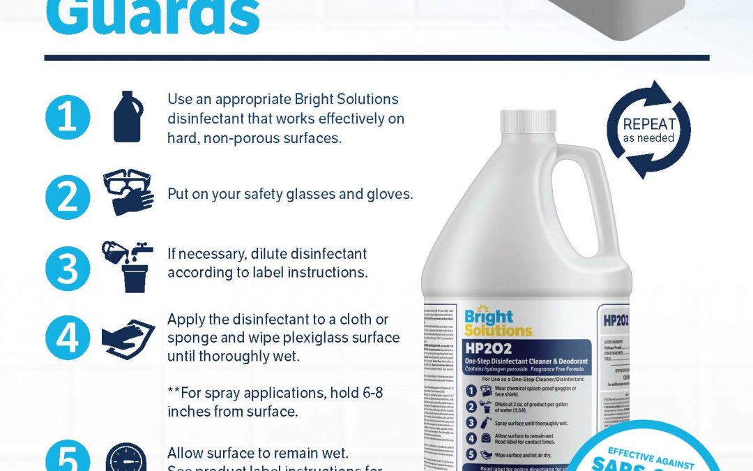 How to Clean – Plexiglass Guards HP2O2