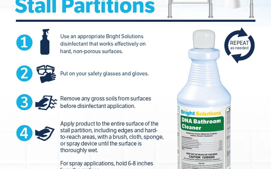 How to Disinfect – Restroom Stall Partitions