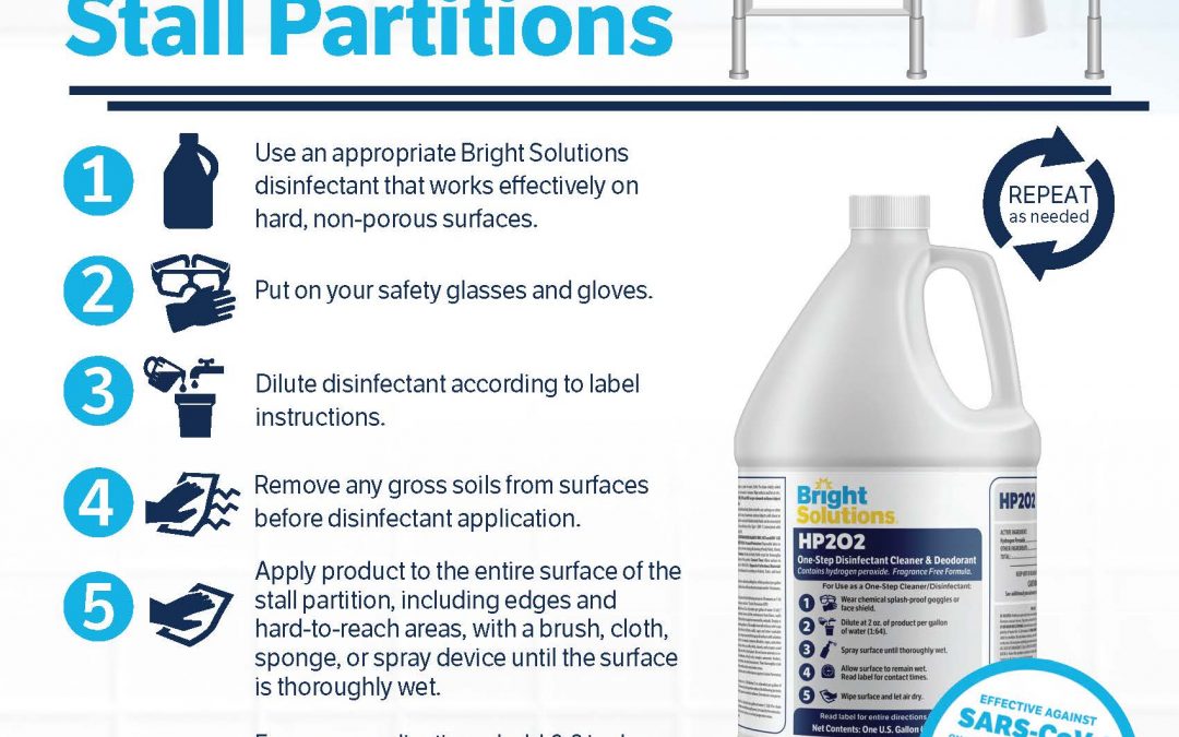 How to Disinfect – Restroom Stall Partitions HP2O2