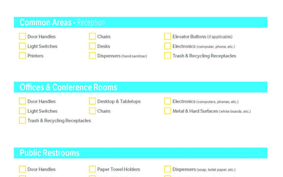 Office Building – Cleaning Checklist